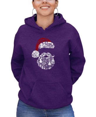 Women's Santa Pics Word Art Long-Sleeve Sweatshirt