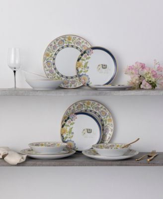 Tusker Garden 12-Piece Dinnerware Set, Service For 4