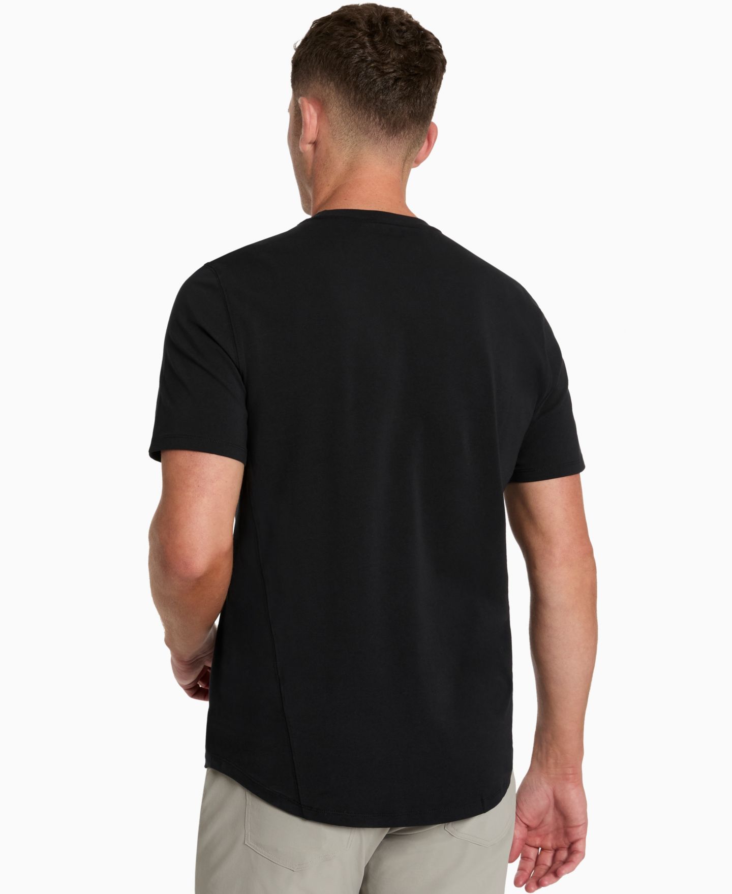 Мужская футболка Kenneth Cole Performance Crewneck, цвет: Чёрный — фото 4