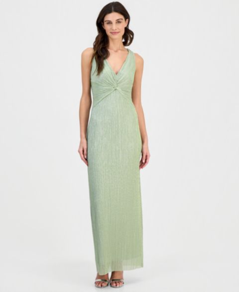 Женские платья Connected Twist-Front Sleeveless Gown, цвет: Шалфейный