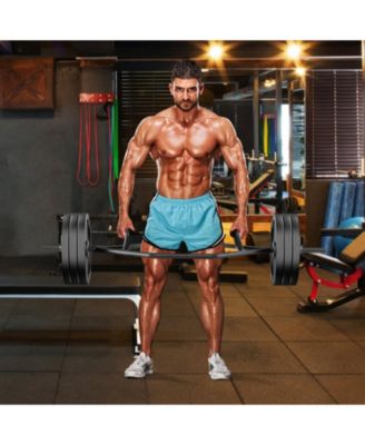 Olympic Hex Trap Bar with 2 Spring Collars and Foldable Handle