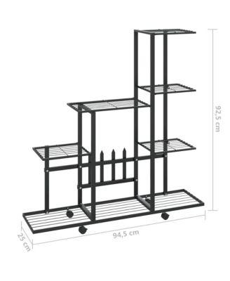 Powder-coated metal  Plant Stand, 37.2 in x 9.8 in x 36.4 in