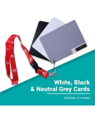 Photo Color/White Balance Card Set for Digital Photography (Index card sized, 5 X 4)