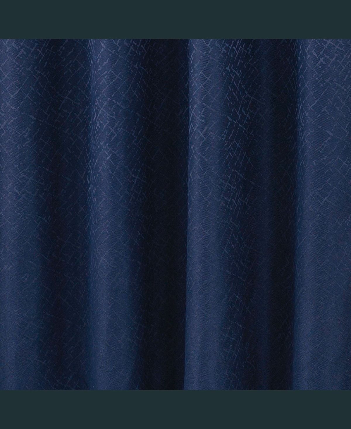 Rt Designer Collection Cassi Shimmer Jacquard 2 Pack Grommet Curtain Panel Pair 36" x 84" Navy Blue