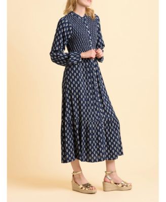 Women's Lark Long Sleeve Button Midi Dress