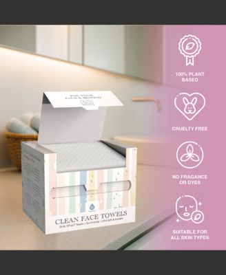 Complete Beauty Set: Makeup Brushes, Facial Towels, LED Mirror & Blender Sponges