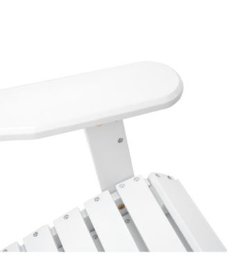 Acacia Wood Folding Adirondack Chair - Rustic Design