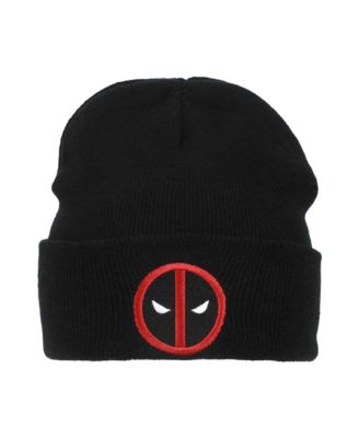 Men's Deadpool Logo Embroidery Acrylic Knit Standard Cuff Beanie