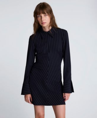 Kenneth Cole - Women's Pinstripe Zip Front Dress