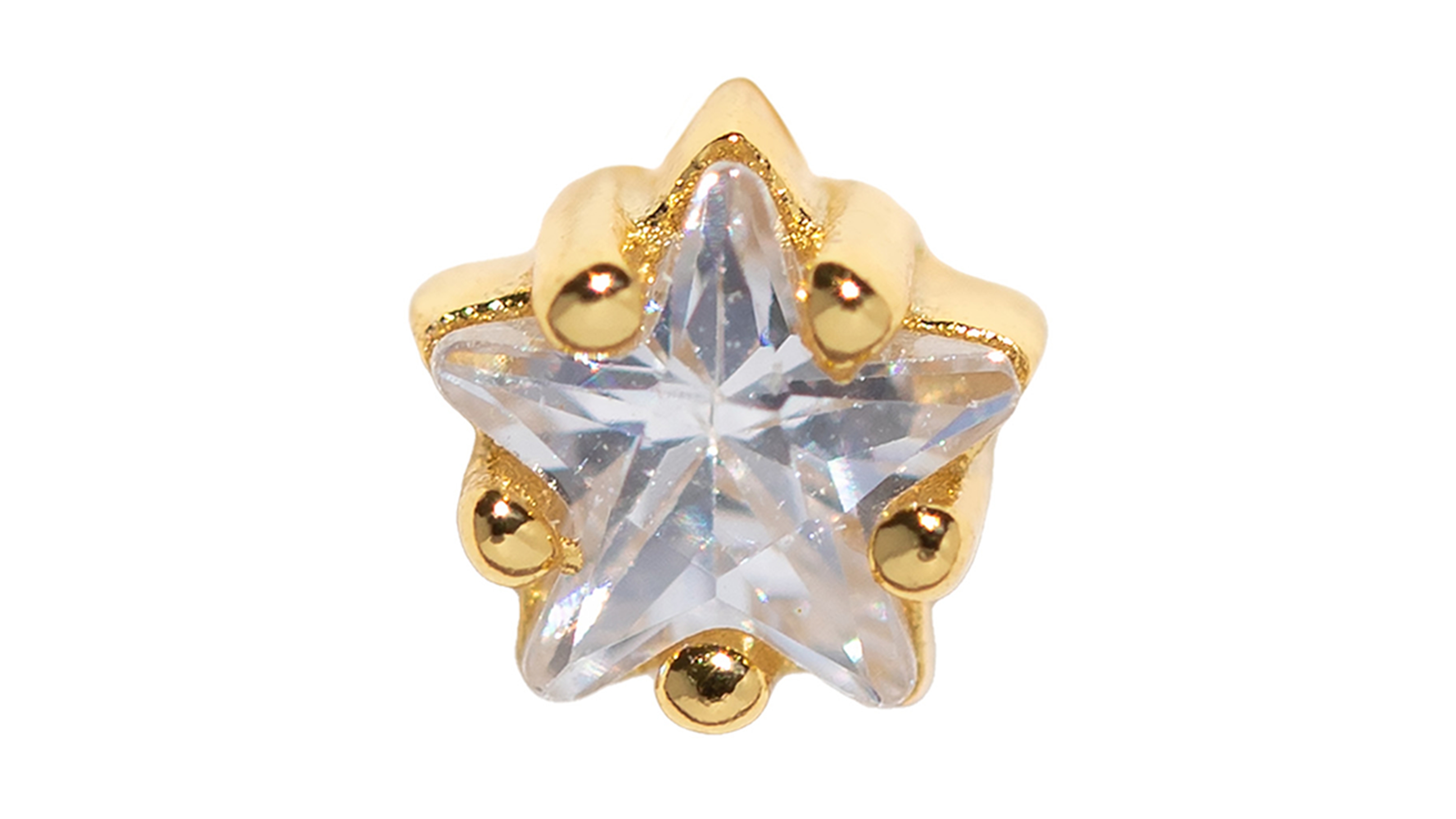 Girls Crew Teeniest Brightest Star Crystal Piercing Style Earring