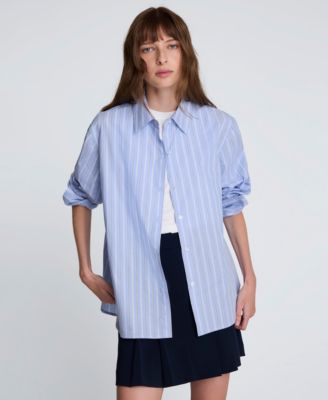 Women's Striped Button-Down Shirt