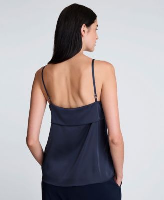 Women's Fold-Over Sleeveless Camisole Top