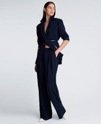 Women's Notch Collar Belted Jacket