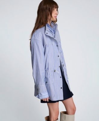 Women's Striped Long-Sleeve Jacket
