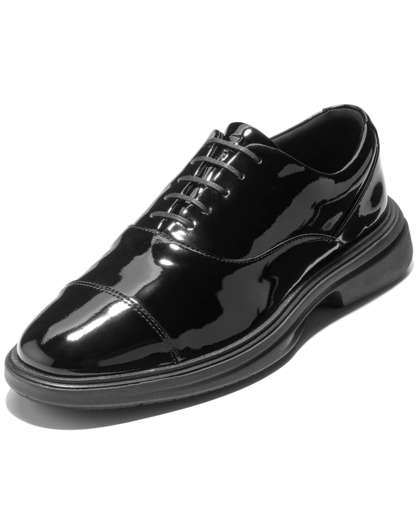 Мужские туфли Cole Haan Original Grand Cityspectre Cap Toe Oxfords, цвет: Чёрный — фото 7