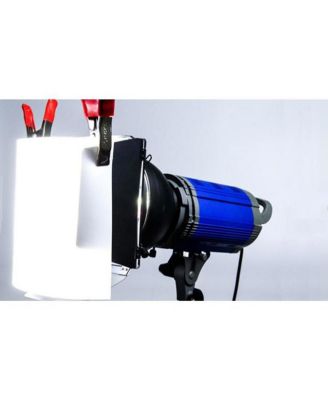 60"x18' Translum Translucent Vinyl Backdrop, 2-Pack, Bundle with 4x 1-1/4x1" Steel Spring Orange Clamp