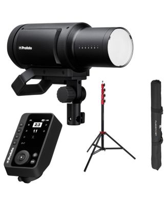 Pro-B3 750Ws Battery Powered Monolight Bundle with Connect Pro Wireless Transmitter for Canon and 9.5' Pro Air-Cushioned Stand