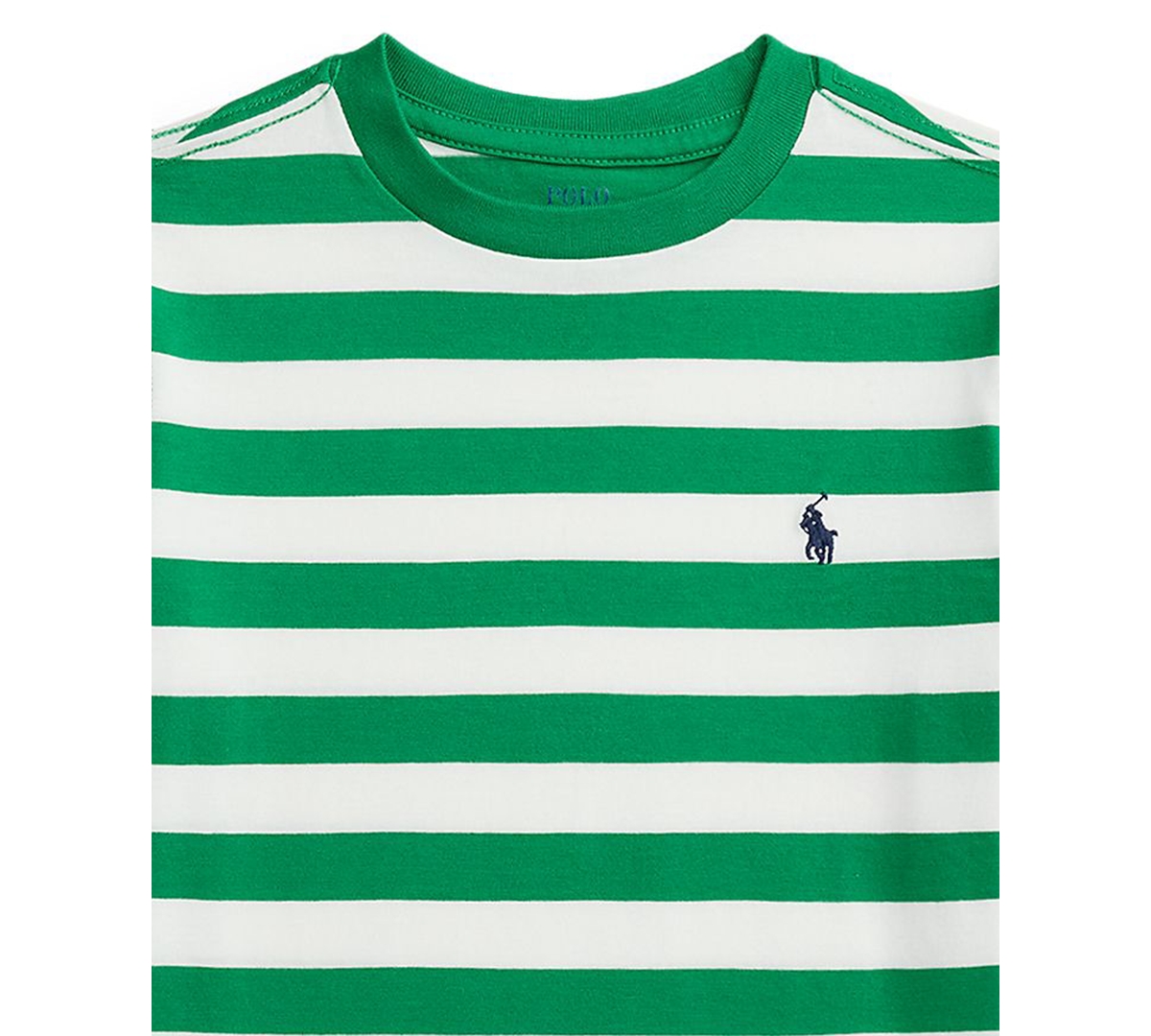 Polo Ralph Lauren Boys 8-20 Striped Cotton Jersey Tee In Green