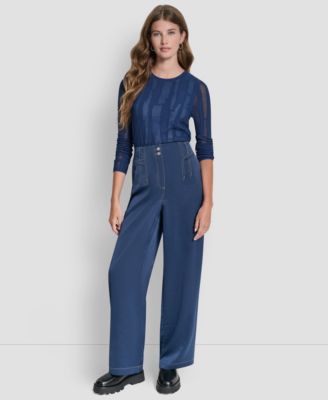 Women's Top Stitch Glazed Dressing Trousers