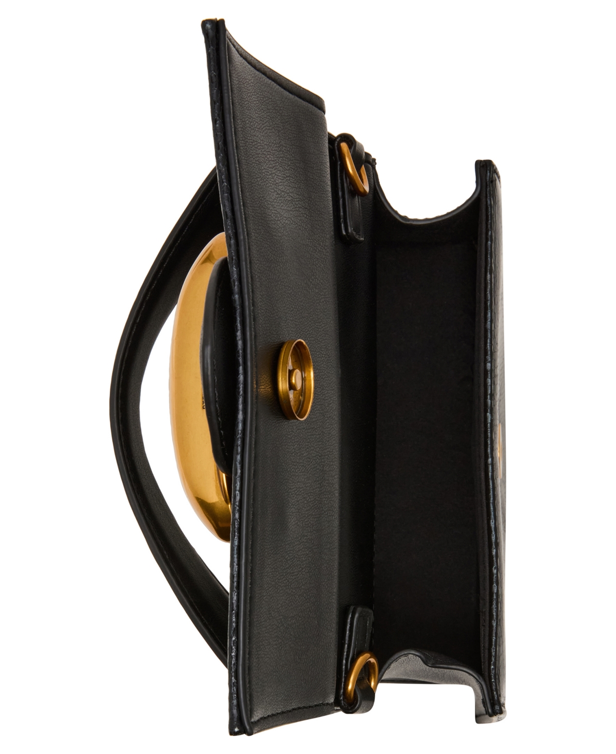 Steve Madden Bmishell Mini Micro Top Handle In Black