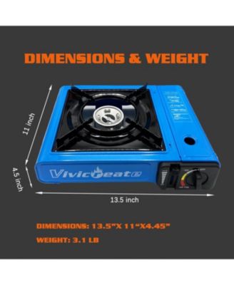 7000 BTU Portable Butane Gas Stove for Camping Cooking Outdoor, Lightweight Portable Stove Burner with Auto Ignition, Camping al Aire Libre