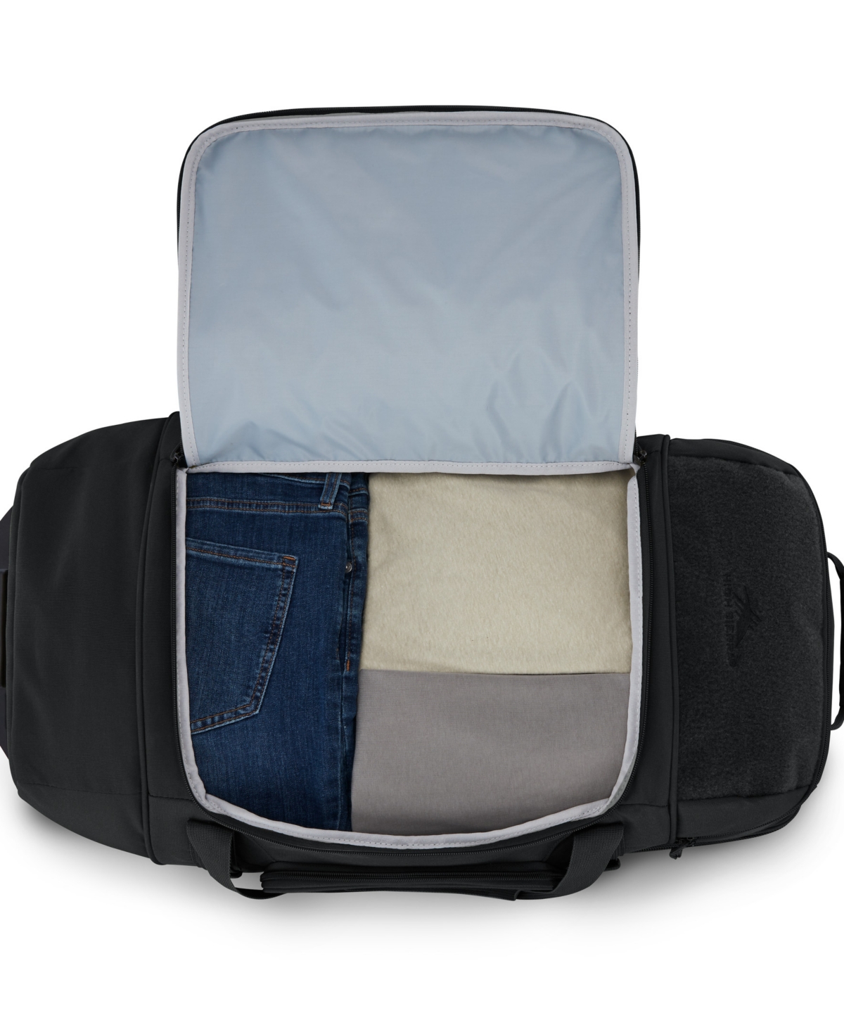 High Sierra Pathsetter 32" Large Wheeled Duffel In Black