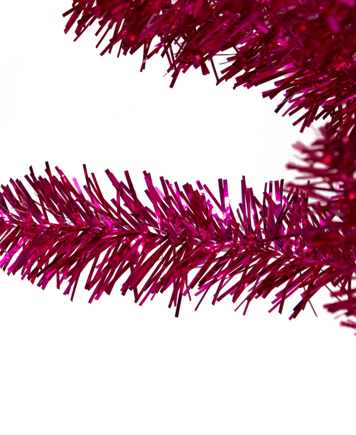 Northlight 6" Metallic Tinsel Artificial Christmas Tree Unlit In Pink