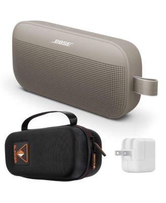 SoundLink Flex 2nd Gen Bluetooth Speaker, Blue Dusk, Bundle with Hard Shell Travel Case