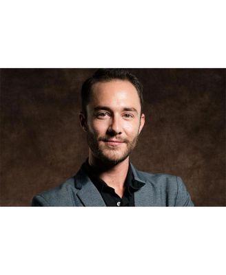 5x7' Collapsible Backdrop with 8' Aluminum Stand, Brown/Industrial Grunge