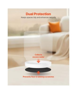 Cylinder Ceramic Pot with Saucer for Plants and Home Decor