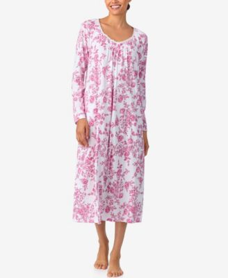 Women's Brushed Cotton Jersey Long-Sleeve Nightgown