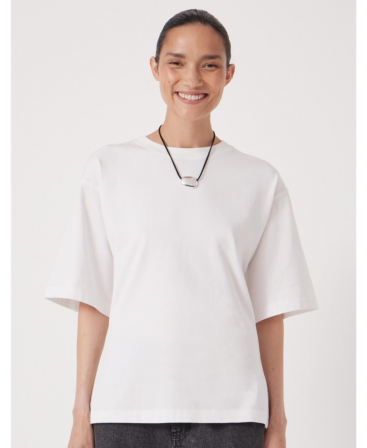 Hush Women's Zip Detail Short Sleeve T-Shirt