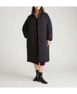 Plus Size Nehra Quilted Coat