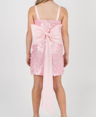 Girls 7-16 Sequin Mesh A-Line Dress