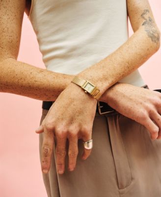 Women's 'Revel Tethered' Gold Mesh Bracelet Watch, 18mm