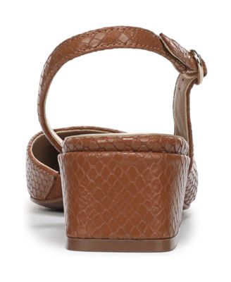 Women's Jayla Mid-Heel Square Toe Slingback Pumps