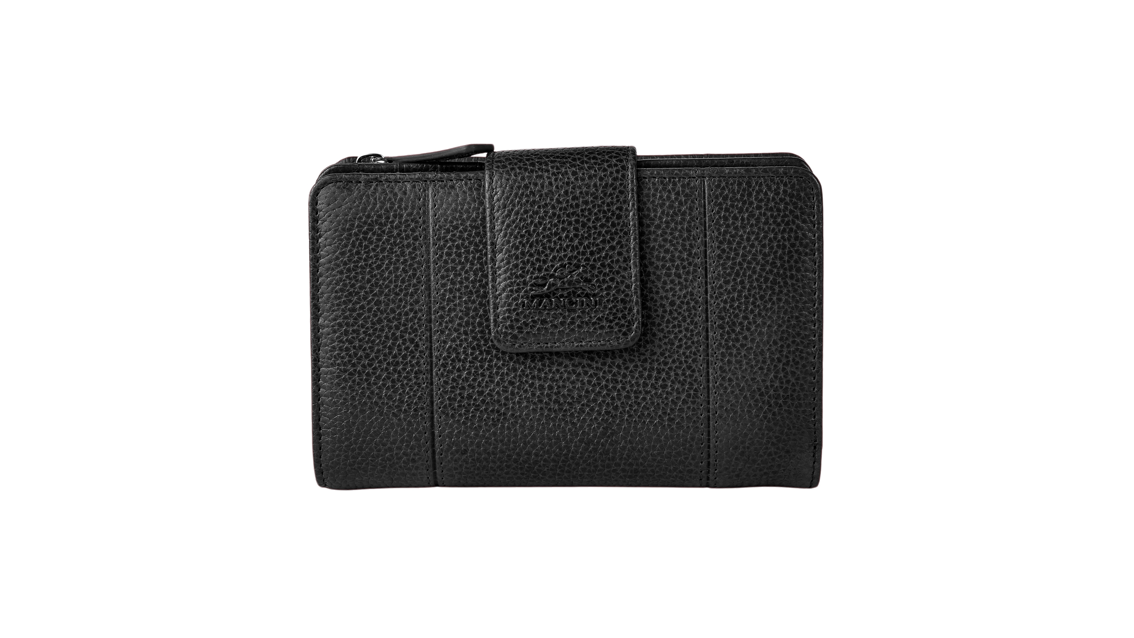 Mancini Fifth Avenue Rfid Secure Zipper Clutch