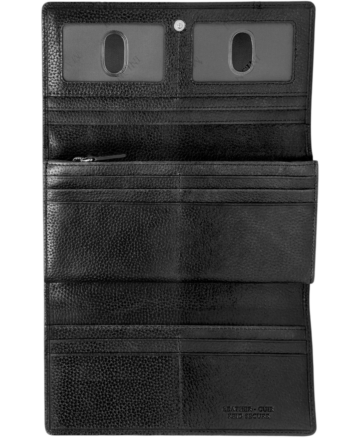 Женский кошелёк Mancini Fifth Avenue RFID Secure Trifold Wallet, цвет: Чёрный — фото 4