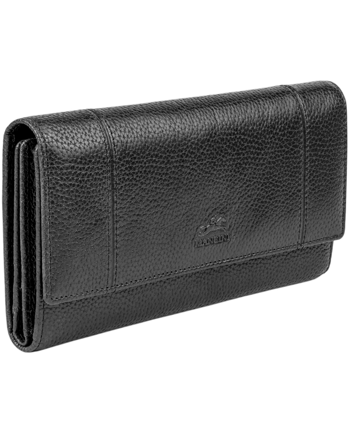 Кошелёк Mancini Fifth Avenue с защитой RFID, четыре сложения, цвет: Чёрный — фото 2