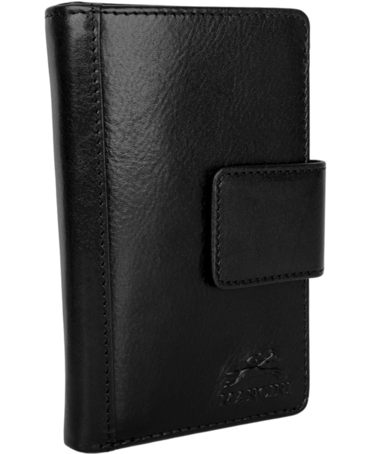 Mancini Pelle D'oro Rfid Secure Snap Trifold Wallet