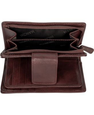 Pelle D'oro RFID Secure Snap Trifold Wallet