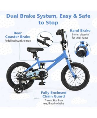 14 Inch Kids Bike with Removable Training Wheels for Aged 3-5 Years Old