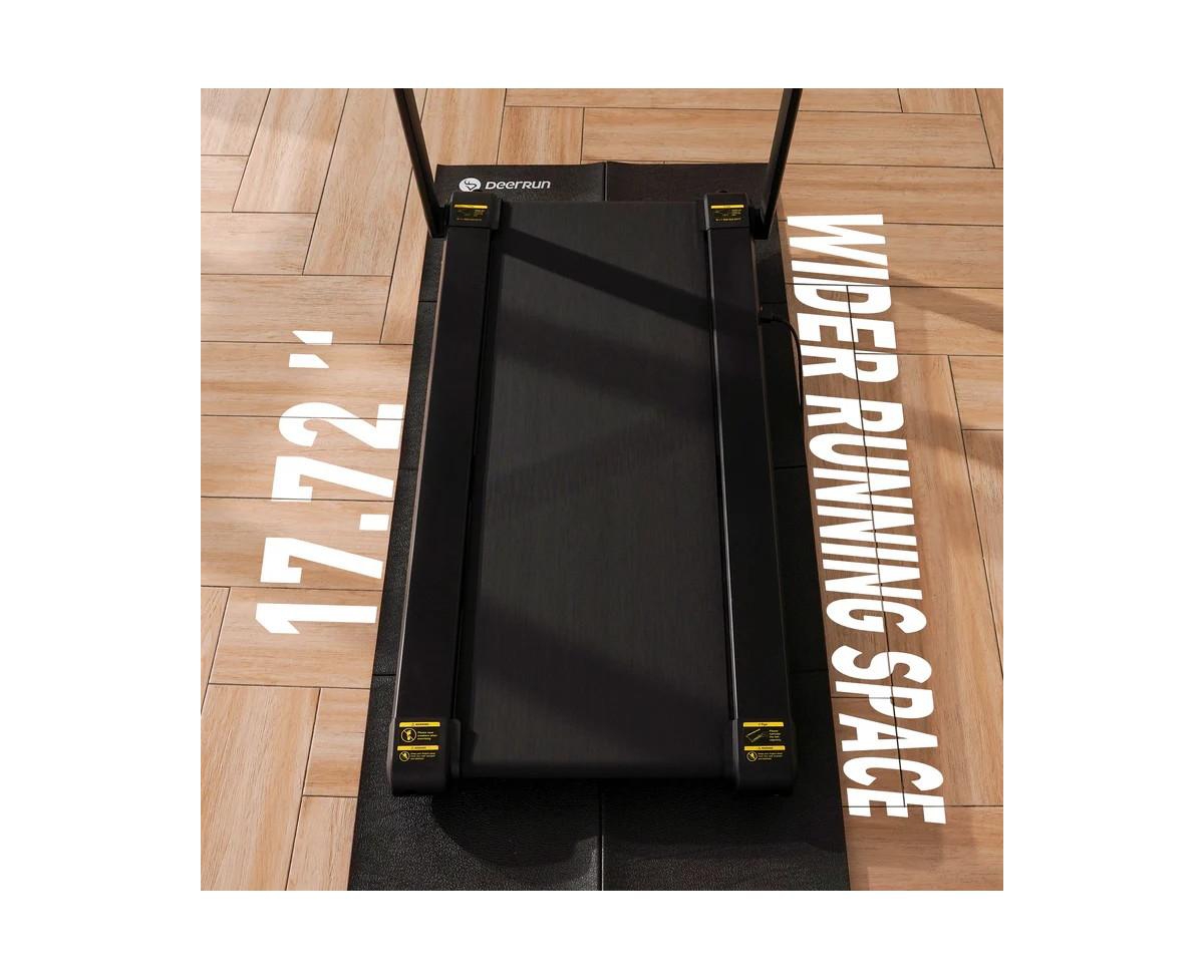 DeerRun Update Treadmill With 15% Auto Incline Full Running Deck Treadmill 400Lbs, 11.3Mph
