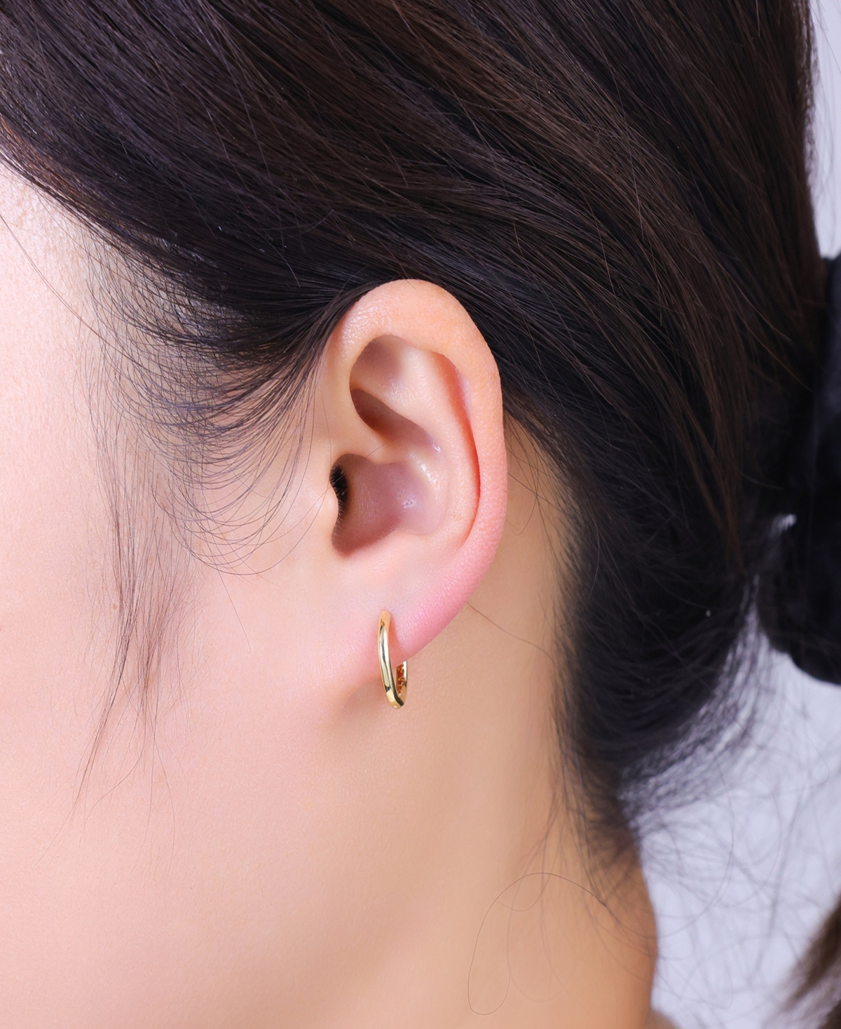 Unwritten Cubic Zirconia Post Hoop Fresh Water Mother Of Pearl Endless Hoop Earrings 3 Pairs Set