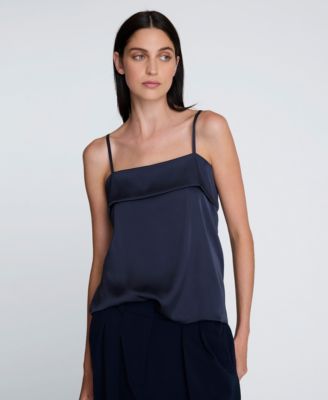 Women's Fold-Over Sleeveless Camisole Top