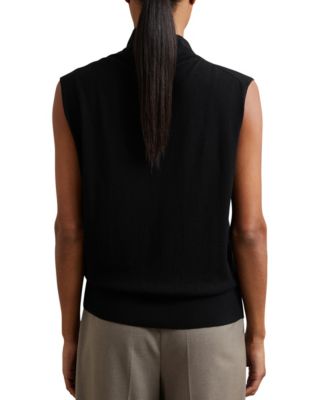 Women's Wool Slouched Sleeveless Top