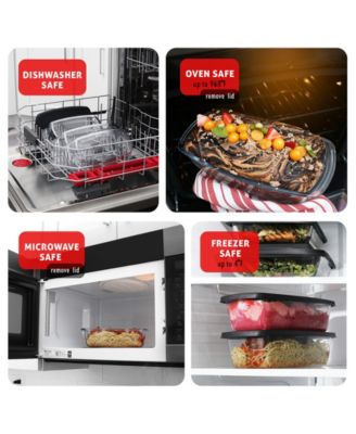 Airtight 6-Pc. Rectangular Bread Loaf Containers Set