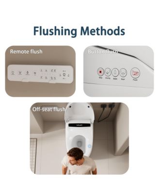 Fully automatic smart toilet - thermostatic seat, instant cleaning, foot feel flushing, US standard 110V