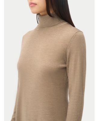 Women's Wardrobe Essential Cashmere-Silk T-Neck Sweater