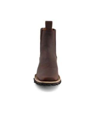 Men's Leather Chelsea Boots with side Zipper